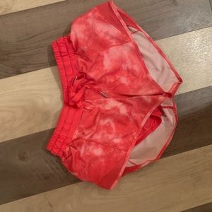 Lululemon Pink tie-die Hotty Hot Short